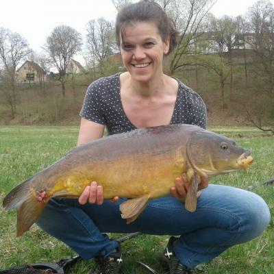 2018 / Kristina Fischer / Waldnaab / Karpfen / 69 cm / 7,5 Pfd