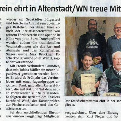 Jahreshauptversammlung 2024